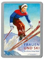 Frauen und Ski, 20 Postkarten