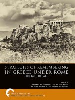 Strategies of Remembering in Greece Under Rome (100 BC - 100 AD)