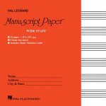 Wide Staff Manuscript Paper (Red Cover)