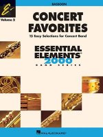 Concert Favorites Vol. 2 - Bassoon: Essential Elements 2000 Band Series