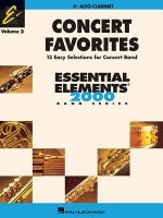 Concert Favorites Vol. 2 - Alto Clarinet: Essential Elements 2000 Band Series