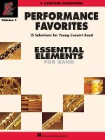 Performance Favorites, Vol. 1 - Baritone Saxophone: Correlates with Book 2 of the Essential Elements 2000 Band Method