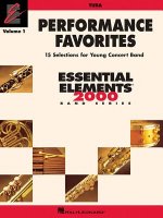 Performance Favorites, Vol. 1 - Tuba: Correlates with Book 2 of the Essential Elements 2000 Band Method