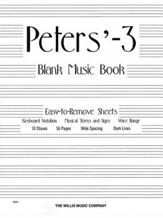 Peters' Blank Music Book (White)