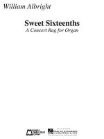 Sweet Sixteenths: A Concert Rag for Organ