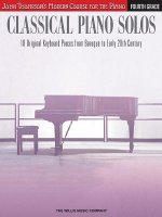 Classical Piano Solos - Fourth Grade: John Thompson's Modern Course Compiled and Edited by Philip Low, Sonya Schumann & Charmaine Siagian