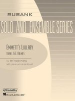 Emmett's Lullaby: Tuba Solo in C (B.C.) with Piano - Grade 4