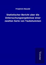 Statistischer Bericht uber die Untersuchungsergebnisse einer zweiten Serie von Taubstummen