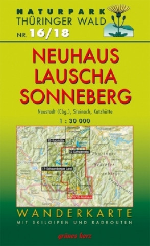 Wanderkarte 16/18 Neuhaus-Lauscha-Sonneberg 1 : 30 000