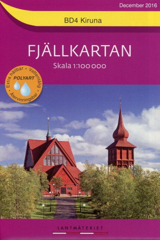 Fjällkartan 1 : 100 000 BD4 Kiruna Bergwanderkarte 1 : 100 000