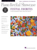 Piano Recital Showcase: Festival Favorites, Book 2: 10 Outstanding NFMC Selected Solos