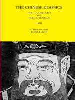 Chinese Classics - Part I. Confucius and Part II. Mencius (1891)