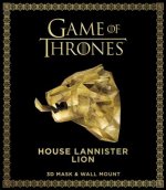 Game of Thrones Mask: House Lannister Lion (3D Mask & Wall Mount)