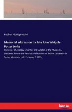 Memorial address on the late John Whipple Potter Jenks