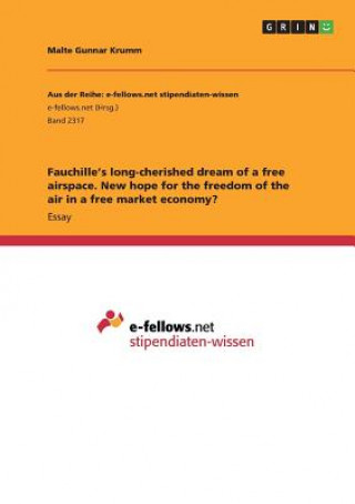 Fauchille's long-cherished dream of a free airspace. New hope for the freedom of the air in a free market economy?