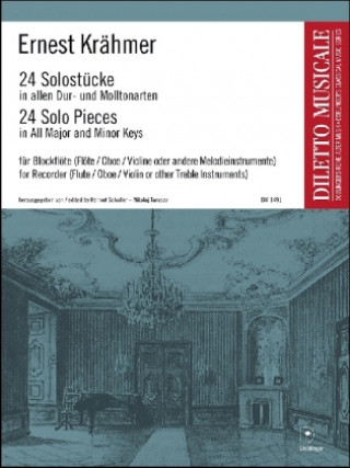 24 Solo-Stücke in allen Dur- und Molltonarten für Blockflöte (Flöte, Oboe, Violine oder and. Melodieinstrumente)