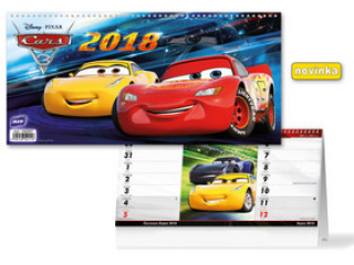 DISNEY Cars 2018 - stolní kalendář