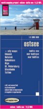 Reise Know-How Landkarte Ostsee  1:1 300 000 mit Stadtplänen Danzig, Helsinki, Kopenhagen, Riga, St. Petersburg, Stockholm, Tallinn