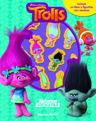 Trolls. Historias animadas: Libro con 10 figuritas