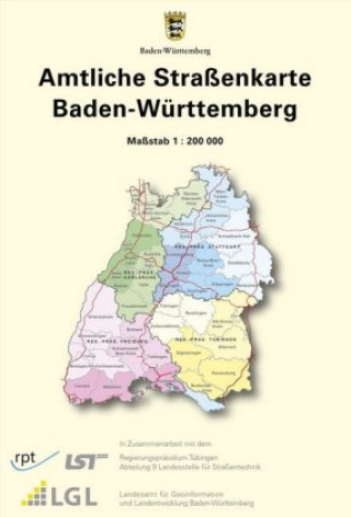 Baden-Württemberg 1 : 200 000 Amtliche Straßenkarte