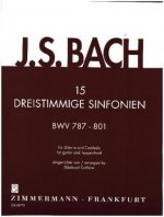 15 dreistimmige Sinfonien BWV 787-801, Gitarre und Cembalo