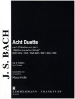 Acht Duette nach Präludien, Bearbeitung für 2 Flöten, Spielpartitur (2 Expl.)