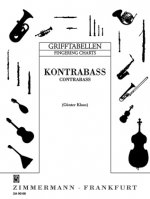 Grifftabelle für Kontrabass