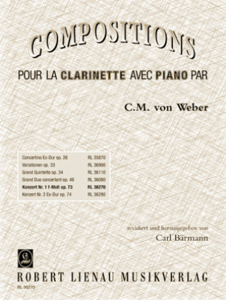 Konzert Nr. 1 f-Moll op. 73, Klarinette und Orchester, Klavierauszug