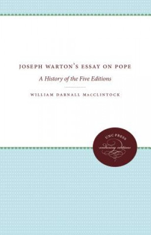 Joseph Warton's Essay on Pope