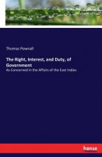 Right, Interest, and Duty, of Government