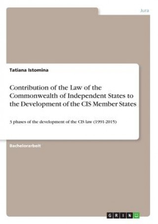 Contribution of the Law of the Commonwealth of Independent States to the Development of the CIS Member States