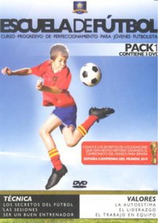 Escuela de fútbol: curso progresivo de perfeccionamiento para jóvenes futbolistas. Pack 1 (DVD)