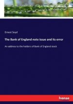 Bank of England note issue and its error