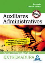 Auxiliares Administrativos, Universidad de Extremadura. Temario parte general