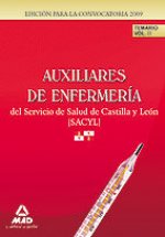 Auxiliares de Enfermería del Servicio de Salud de Castilla y León (SACYL).Temario Volumen II