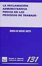 La reclamación administrativa previa en los procesos de trabajo