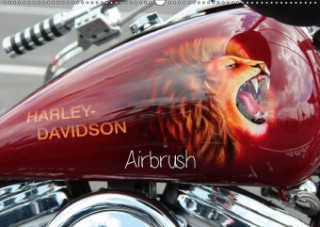 Harley Davidson - Airbrush (Wandkalender 2018 DIN A2 quer)