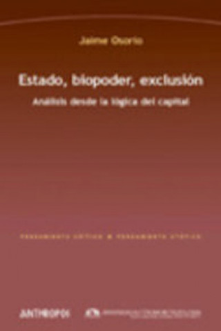 Estado, biopoder, exclusión : análisis desde la lógica del capital