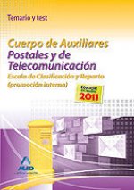 Cuerpo de Auxiliares Postales y de Telecomunicación, Escala de Clasificación y Reparto, promoción interna. Temario y test