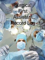 Surgical First Assistant record log