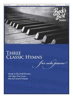 3 CLASSIC HYMNS FOR SOLO PIANO
