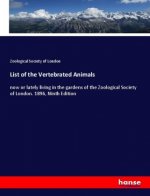 List of the Vertebrated Animals