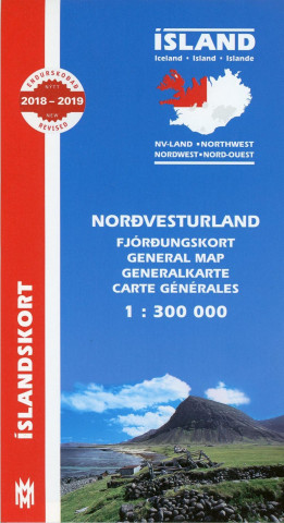 North West Iceland Map 1:300 000