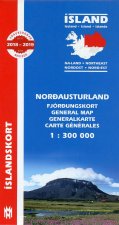 North East Iceland Map 1:300 000