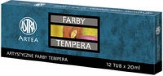 Farby tempera Astra Artea 12 kolorów - 20 ml