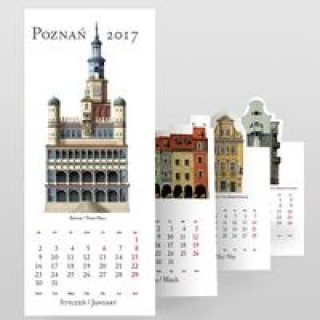 Kalendarz 2017 Poznań Zabytki harmonijka