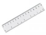 Linijka przeźroczysta 15 cm