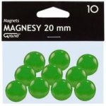 Magnesy 20 mm zielone 10 sztuk