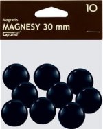 Magnesy 30 mm czarne 10 sztuk