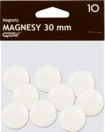 Magnesy 30 mm białe 10 sztuk
